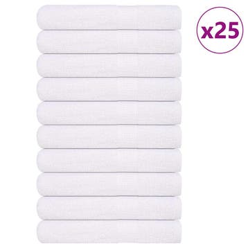 vidaXL Saunahanddoeken FROGN 25 st 80x200 cm 360 g/m² wit, Verzenden, Nieuw