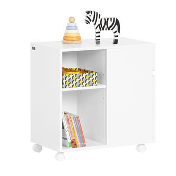 2dekans | SoBuy ASK05-W Mobiele Printertafel en Bureau, Huis en Inrichting, Bureaus, Ophalen of Verzenden, Nieuw