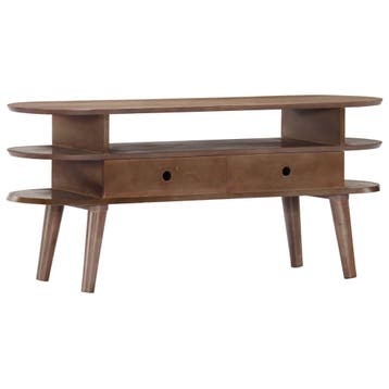 vidaXL Tv-meubel 110x35x50 cm massief acaciahout, Verzenden, Nieuw