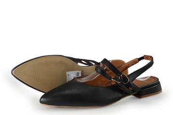 Manfield Ballerinas in maat 38 Zwart, Kleding | Dames, Verzenden, Zwart, Ballerina's, Zo goed als nieuw