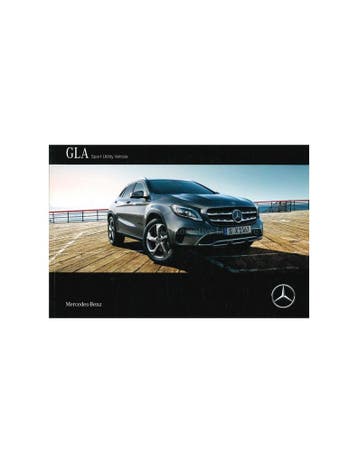 2017 MERCEDES BENZ GLA KLASSE BROCHURE NEDERLANDS, Nieuw