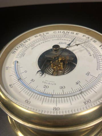 Ships barometer - Metaal - Schatz & Sohne, Antiek en Kunst