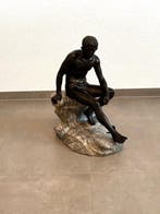 sculptuur - 53 cm - Brons, Marmer, Antiek en Kunst, Antiek | Keramiek en Aardewerk