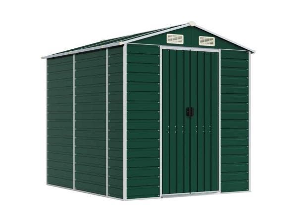 Veiling - VidaXL metalen tuinschuur groen 215x191x198cm, Jardin & Terrasse, Abris de jardin