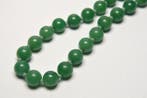 Jade - Vintage export Chinees 925 zilver - groene nefriet -