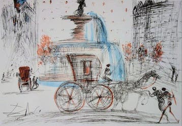 Salvador Dali (1904-1989) - New York City: Plaza