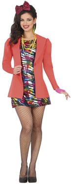 Neon 80S Kostuum Regenboog Dames, Kleding | Dames, Verzenden, Nieuw