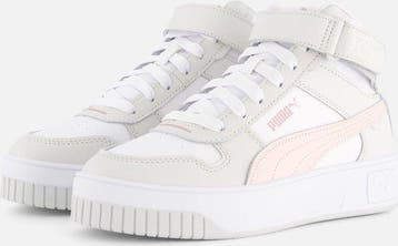 PUMA Carina Street Mid Dames Sneakers - Wit/Roze - Maat 40, Verzenden
