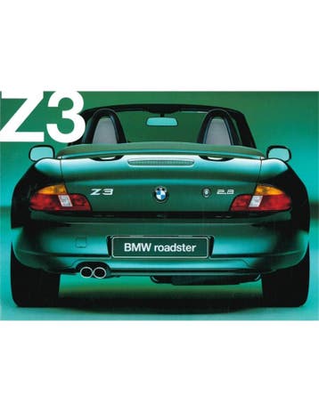 1999 BMW Z3 ROADSTER BROCHURE DUITS, Livres