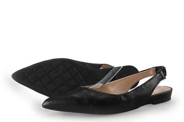 Manfield Slingbacks in maat 39 Zwart, Kleding | Dames, Verzenden, Zwart, Manfield, Gedragen