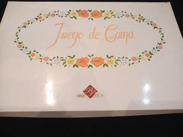 Bordados Peña - Antiguo Juego de sábanas, con elegantes
