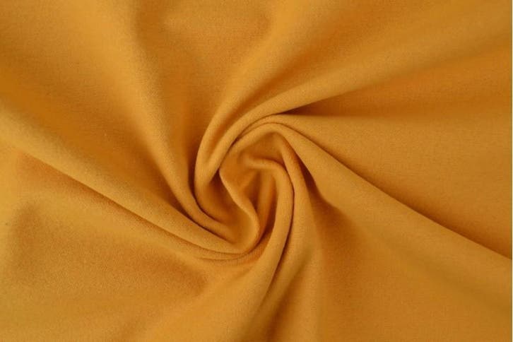 10 meter molton stof - Okergeel, Hobby & Loisirs créatifs, Tissus & Chiffons, Envoi