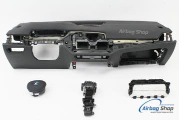 Airbag kit Tableau de bord cuir HUD couture blanche BMW i4, Utilisé, BMW