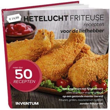 Inventum Hetelucht friteuse receptenboek, Verzenden, Nieuw