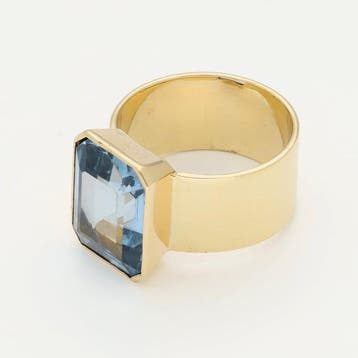 Ring - 18 karaat Geel goud - Spinel, Nieuw