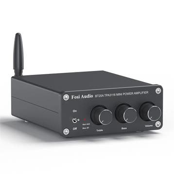 DrPhone FosiAudio Bluetooth 5.0 versterker - Krachtige, Verzenden, Nieuw
