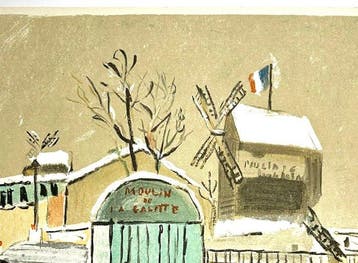 Maurice Utrillo (1883-1955) - Le Moulin de la Galette, Antiek en Kunst
