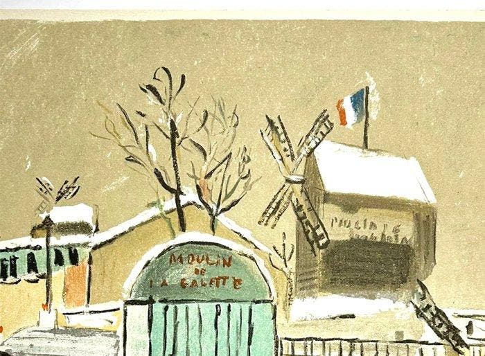 Maurice Utrillo (1883-1955) - Le Moulin de la Galette, Antiek en Kunst, Antiek | Overige Antiek
