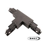 Luxar 3-Fase Rail DALI T-Vorm Connector Left Inside Zwart, Verzenden, Nieuw