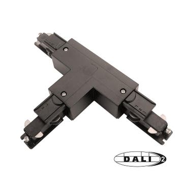 Luxar 3-Fase Rail DALI T-Vorm Connector Left Inside Zwart, Huis en Inrichting, Verzenden, Nieuw