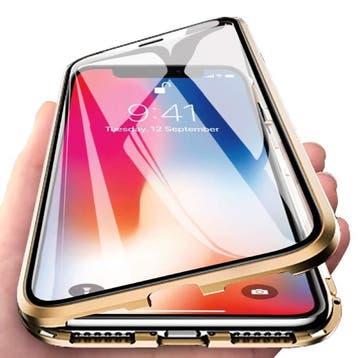 iPhone XS Max Magnetisch 360° Hoesje met Tempered Glass -, Verzenden, Nieuw