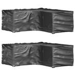 vidaXL Tuinmeubelhoezen L-vormig 2 st 16 oogjes 215x215x70, Verzenden