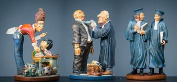 sculptuur, Drie verschillende beroepen beelden: