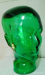Mannequin - Maniquí Head -Verde Esmeralda - Verre