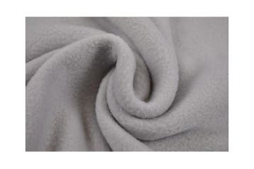 10 meter fleece stof - zilvergrijs - Anti Pilling Fleece, Verzenden, 120 cm of meer, Polyester, Grijs