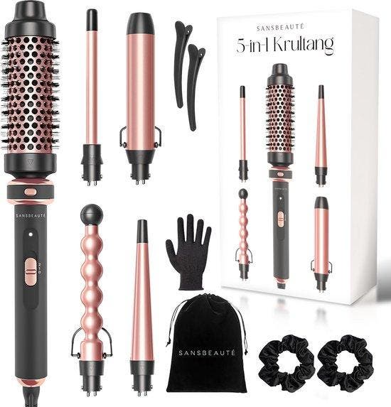 2dekans | Sansbeauté® 5-in-1 Thermal Brush – Warmteborstel, Handtassen en Accessoires, Uiterlijk | Haarverzorging, Ophalen of Verzenden