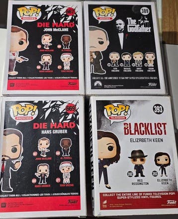 Funko - Funko Pop - Mixed Lot - Die Hard, The Godfather &