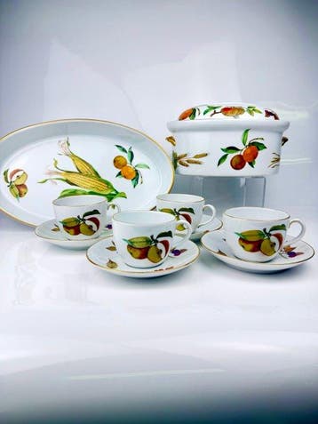 Royal Worcester - Tafelservies (10) - Porselein - Evesham /