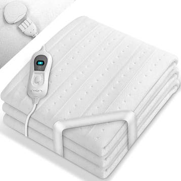 Sinnlein® Elektrische deken - Warmtedeken - 150x80cm - Wit, Huis en Inrichting, Woonaccessoires | Plaids en Woondekens, Verzenden