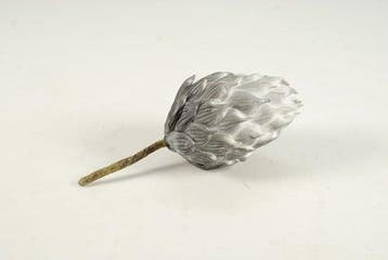 Artisjok Grijs Foambloem 15 cm per stuk, Nieuw