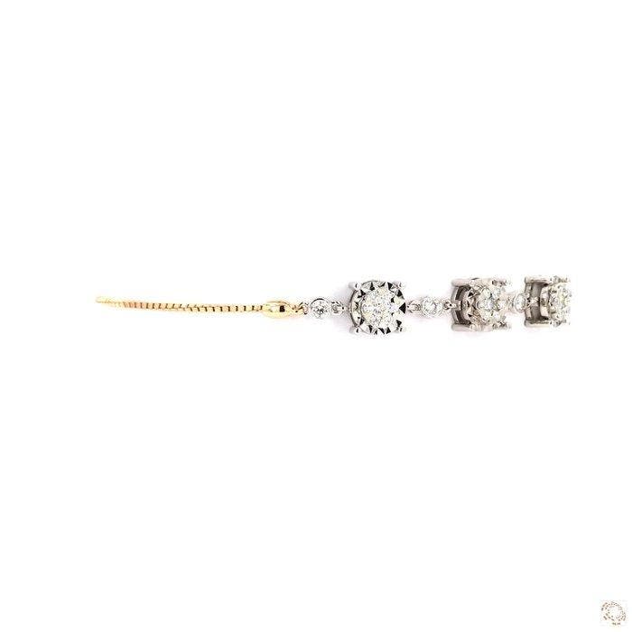 Armband - 18 karaat Geel goud, Witgoud - 0.68ct. tw. Diamant, Bijoux, Sacs & Beauté, Bracelets