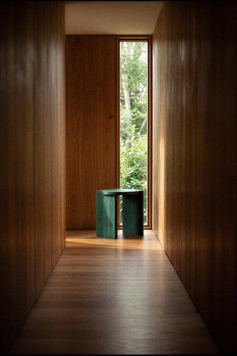 Studio Yann Gandon - Kruk - Ash - Shift Stool - Groen, Antiquités & Art, Art | Objets design