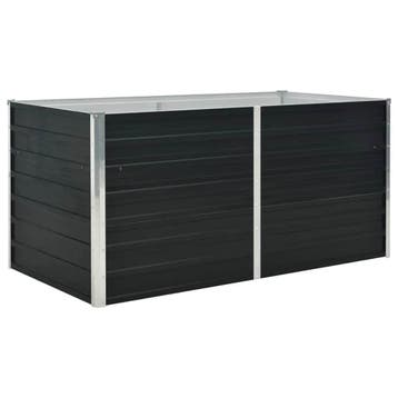 Plantenbak 160x80x77cm antraciet: Strakke moestuin voor e..., Verzenden