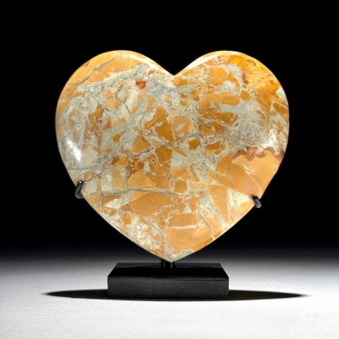 GEEN RESERVEPRIJS - Prachtig paar gele Maligano Jasper -, Antiek en Kunst, Kunst | Designobjecten