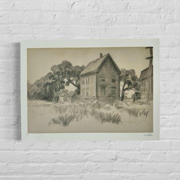 Edward Hopper House and Field Lithografie Arches 300gsm