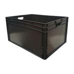 Stapelbak 800x600x420 mm donkergrijs pp kunststof nieuw, Ophalen of Verzenden, Nieuw