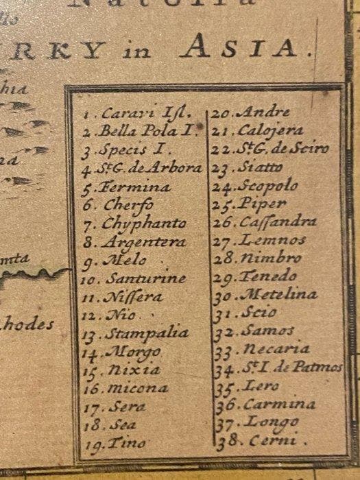 Ottoman Empire , Greece - Klein-Azië met Armenië, Assyrië,, Boeken, Atlassen en Landkaarten