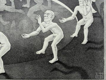 M.C. Escher (1898-1972) - Rencontre, Antiek en Kunst