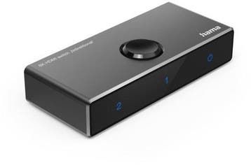 8K HDMI-Switch Bidirectional 1in2 Out/2in1 Out Zwart Hama..., Audio, Tv en Foto, Televisies, Verzenden, Nieuw
