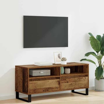 vidaXL TV Kast Oud Hout 100 x 34,5 x 44,5 cm Geengineerd, Verzenden