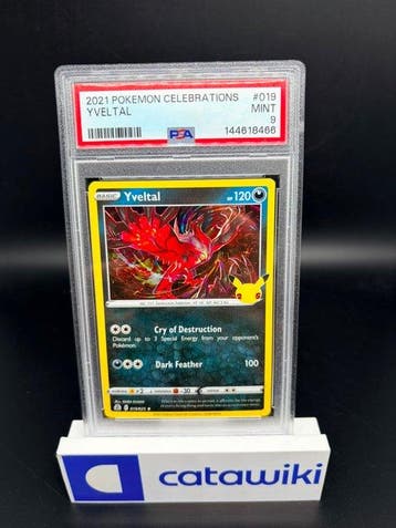 Pokémon - 1 Graded card - Yveltal 019/025 - Sword & Shield -