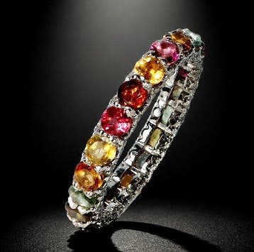 Zonder minimumprijs - Ring 925 zilver - eeuwigheidsring -, Nieuw