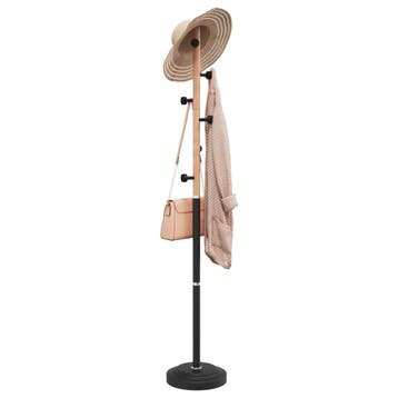 vidaXL Kapstok 177 cm gepoedercoat ijzer zwart, Huis en Inrichting, Woonaccessoires | Kapstokken, Verzenden, Nieuw