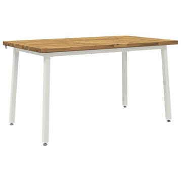 vidaXL 140 x 70 x 75 cm Massief Acacia Hout Natuurlijk en, Huis en Inrichting, Tafels | Eettafels, Verzenden, Nieuw