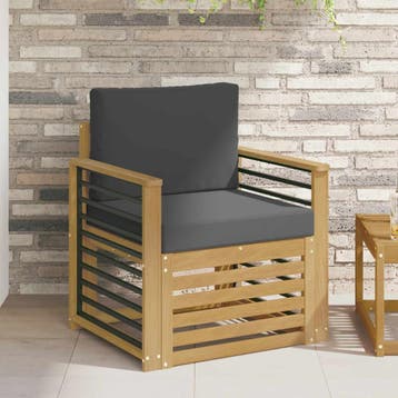 vidaXL Buiten bank set Polyester Wit, Verzenden, Nieuw