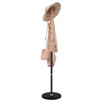 vidaXL Kapstok 172 cm gepoedercoat ijzer zwart, Verzenden, Nieuw